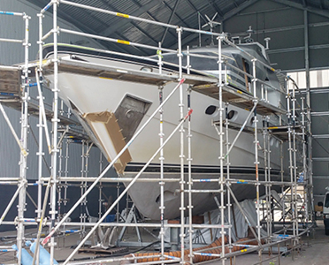 Boat on Hard Stands